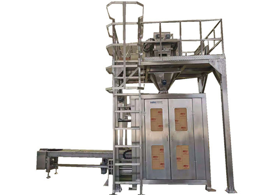 Gübre Endüstrisinde Dokuma Çanta 25 - 50kg Dökme Granül Paketleme Makinesi