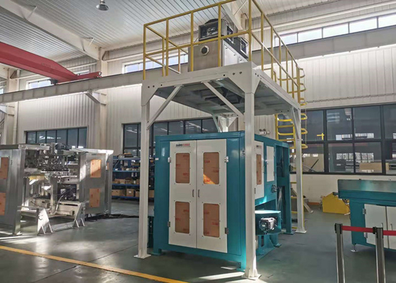 Tahıl Endüstrisinde Pirinç 50kg Çift Kantar Kontrolü İçin Otomatik Paketleme Makinesi