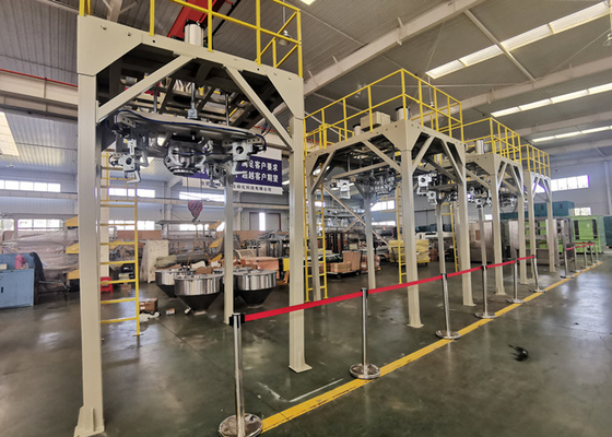 1000Kg Toplu Çanta Kauçuk Plastik Granül Paketleme Makinesi Boşaltma İstasyonu