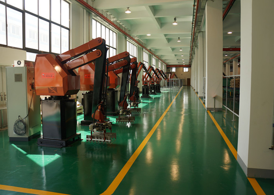 Enerji Tasarruflu İstifleme 4 Eksen PLC 50kg Çanta Besleme Çantası İçin Paletleme Robotu