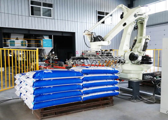 Zeytinyağı Karton Paketleme ve Paletleme Robot Kol Hattı Dostu