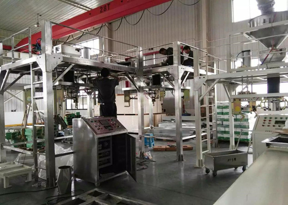 Kauçuk plastik sektöründe 4 Askılı Jumbo Poşet Paketleme Makinası