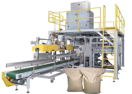 Kimya Endüstrisi 14kw Toplu Çanta 50Kg Çok Fonksiyonlu Paketleme Makinesi