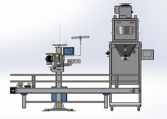 316SS Çift Vidalı 25kg Toz Torba Paketleme Makinası