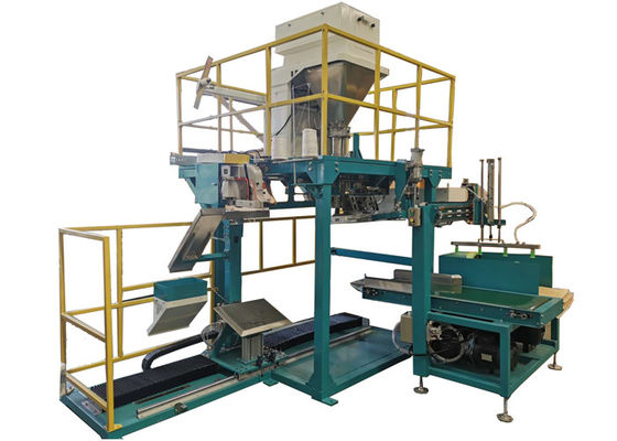 25 Kg Torba Verilmiş Pelet Granül Paketleme Makinası Yeşil Renk 14 KW