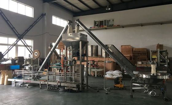 Tüm Sanayi İçin 0.6MPa 25kg Pirinç Unu Gıda Kimyasal Toz Paketleme Makinesi
